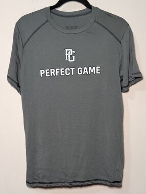 Perfect Game Apparel Short-Sleeve T-shirt Gray White Youth Baseball Men's Size S